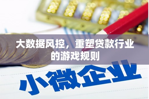 沈河大数据风控，重塑贷款行业的游戏规则