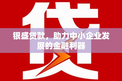 安远银盛贷款，助力中小企业发展的金融利器