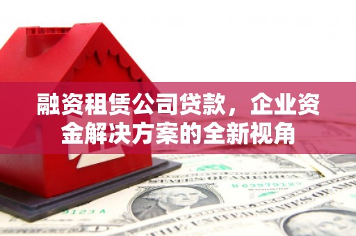 新平融资租赁公司贷款，企业资金解决方案的全新视角