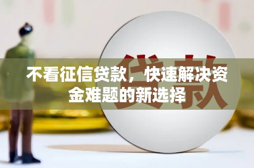 中原不看征信贷款，快速解决资金难题的新选择