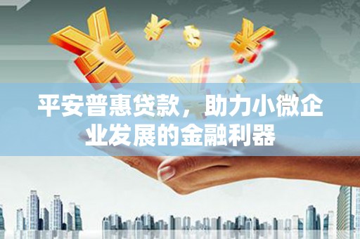 新界平安普惠贷款，助力小微企业发展的金融利器