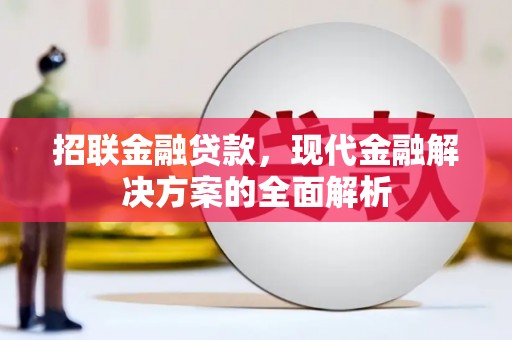 远安招联金融贷款，现代金融解决方案的全面解析