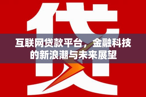 乐都互联网贷款平台，金融科技的新浪潮与未来展望