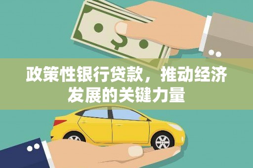 烈屿政策性银行贷款，推动经济发展的关键力量