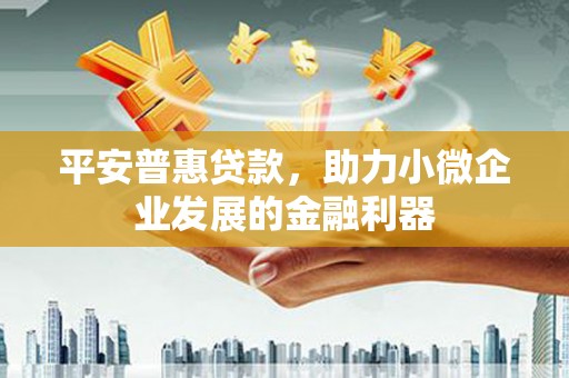云林平安普惠贷款，助力小微企业发展的金融利器