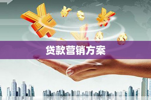 黄南贷款营销方案