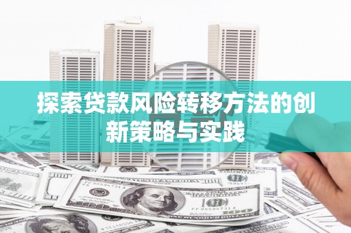 长城探索贷款风险转移方法的创新策略与实践